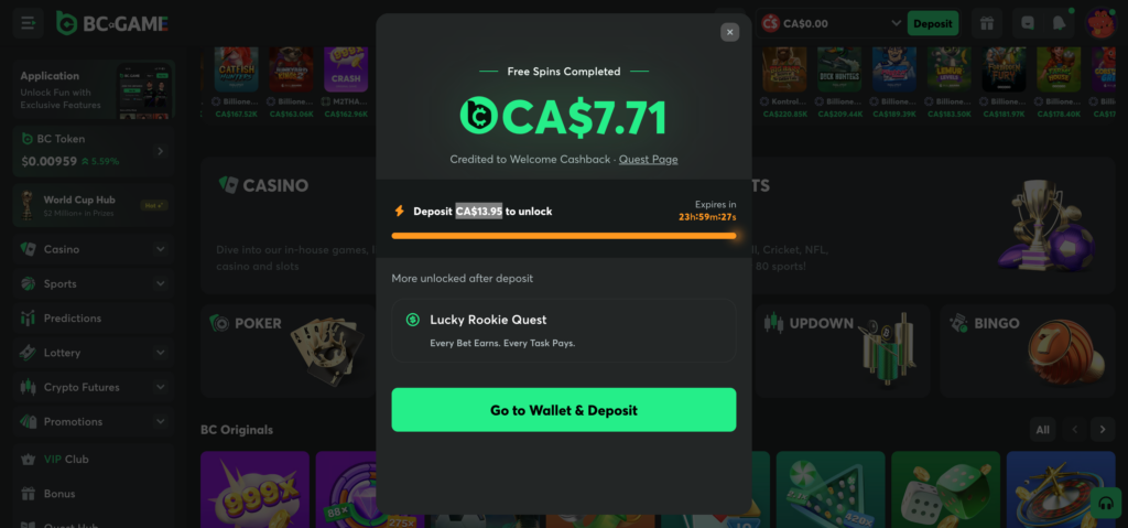 BC Games bonus 