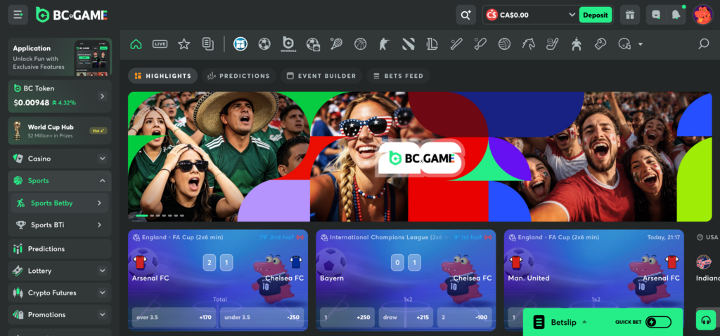 BC Games sportsbook