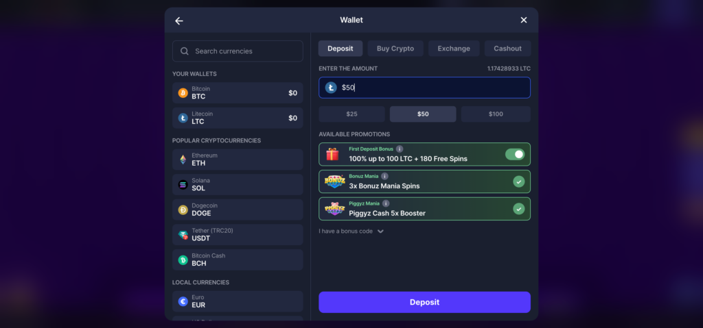 Bitstarz bonus 