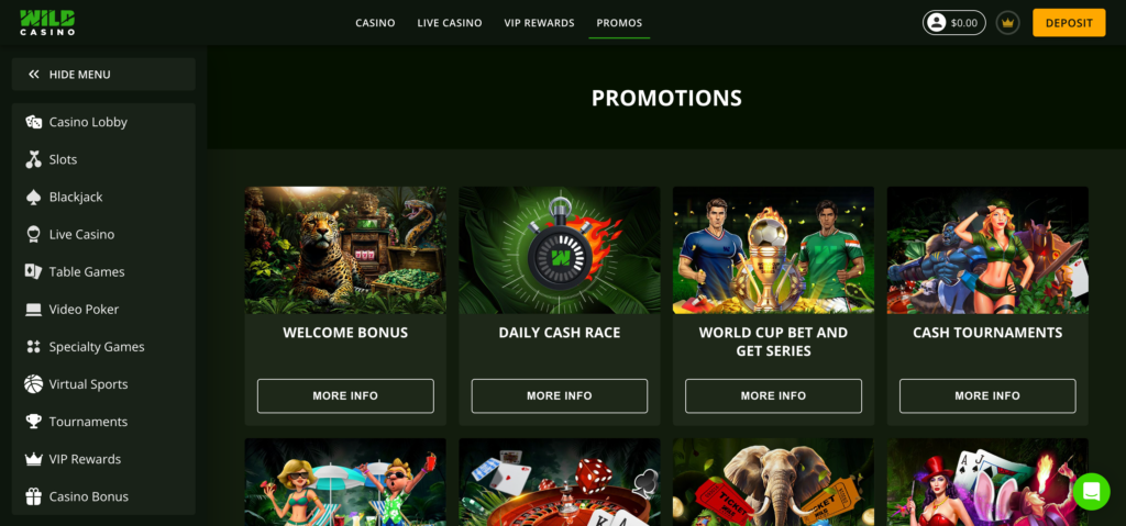 WildCasino bonus