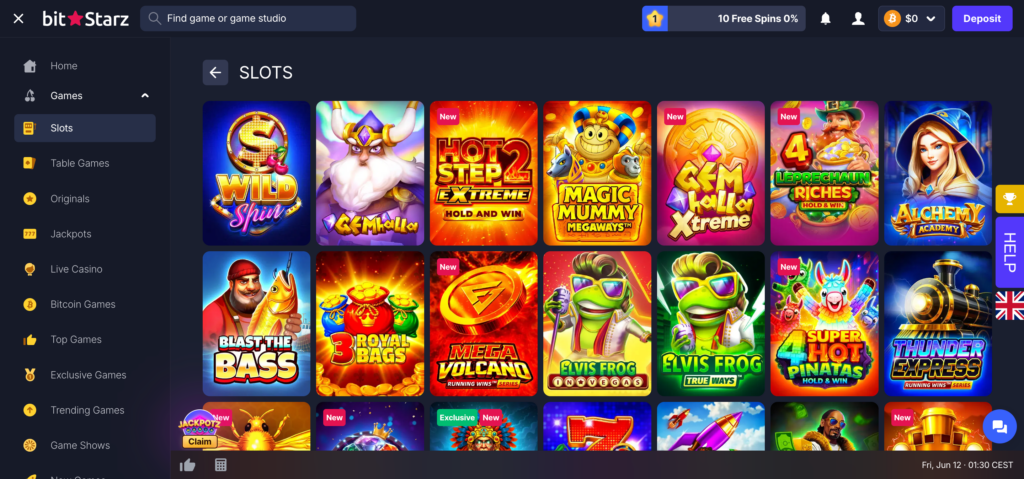 BitStarz slot games
