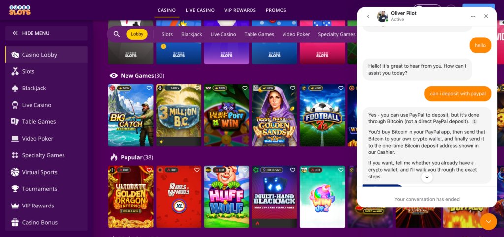 SuperSlots ai agent