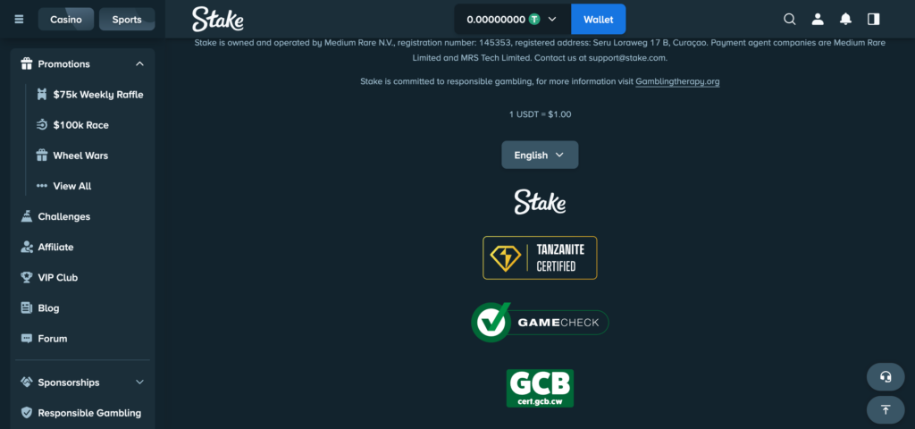 Stake footer