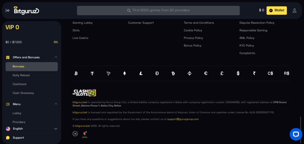 Bitguruz footer