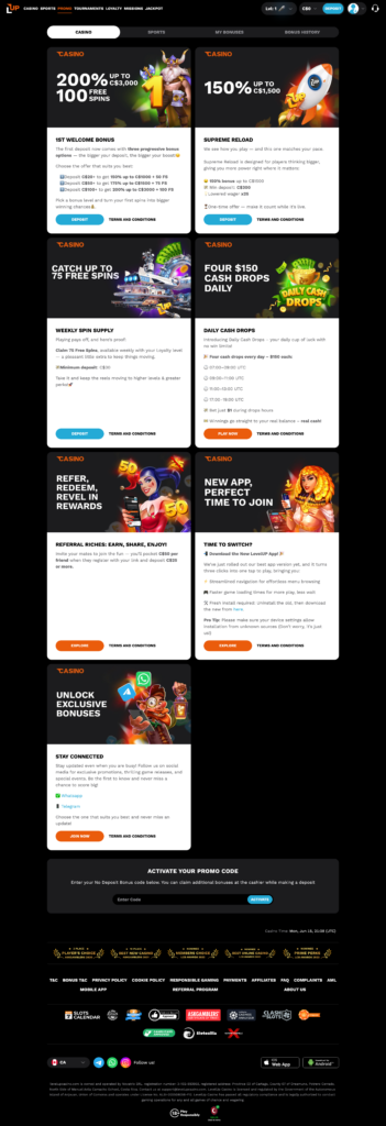LevelUp Casino casino promotion