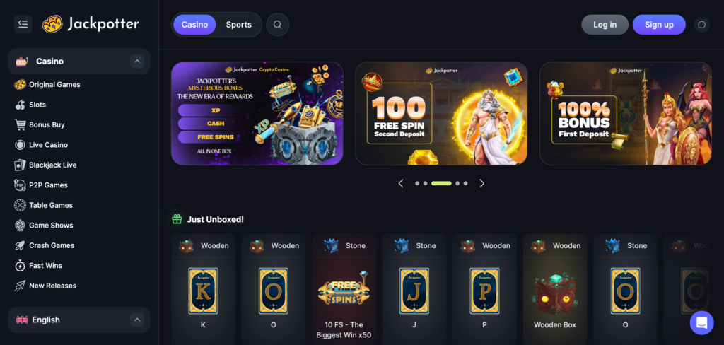Jackpotter home page