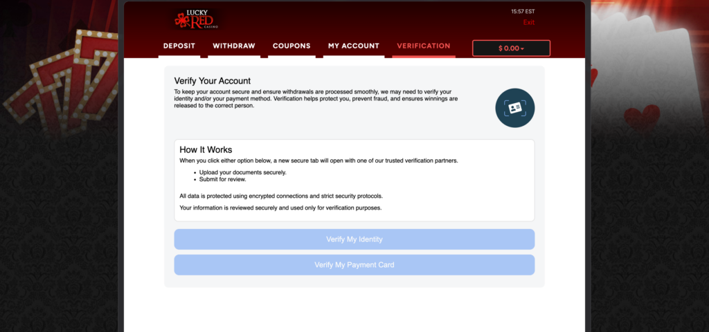 Lucky Red Casino KYC
