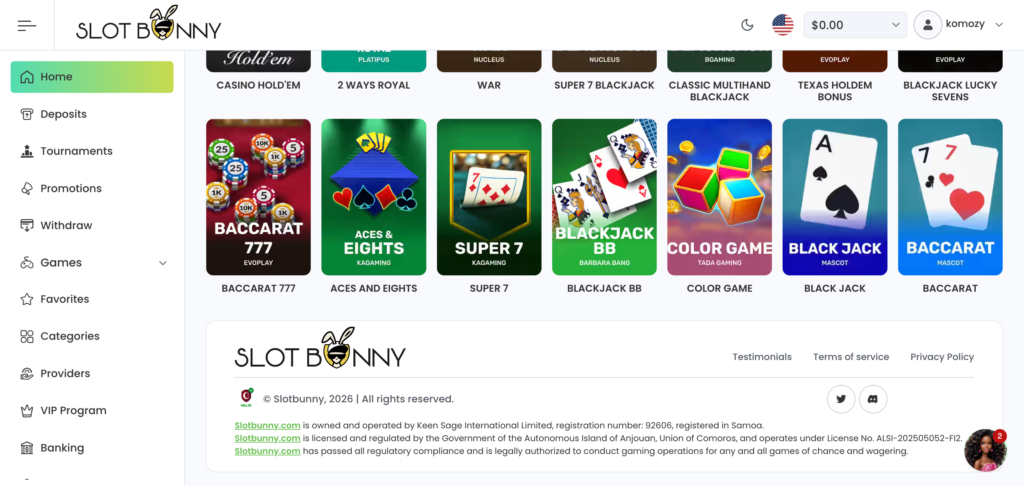 Slot Bunny footer
