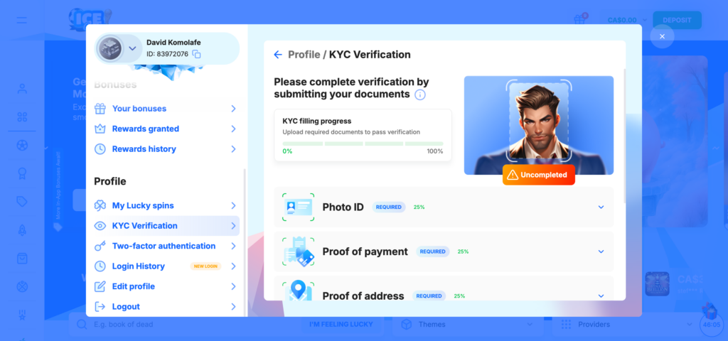 Ice Casino KYC