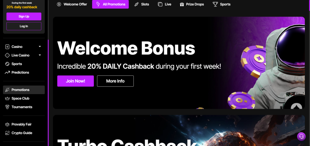 Justcasino welcome bonus