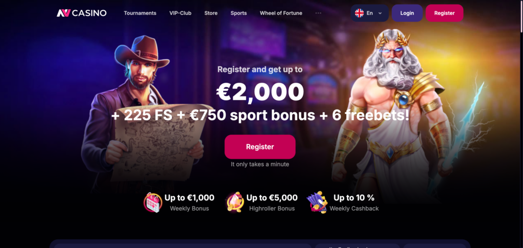 NV Casino home page