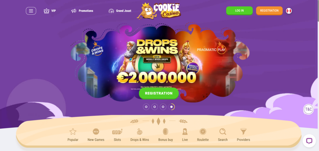 Cookie casino home page