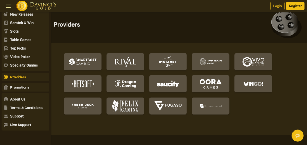 DaVincis Gold provider