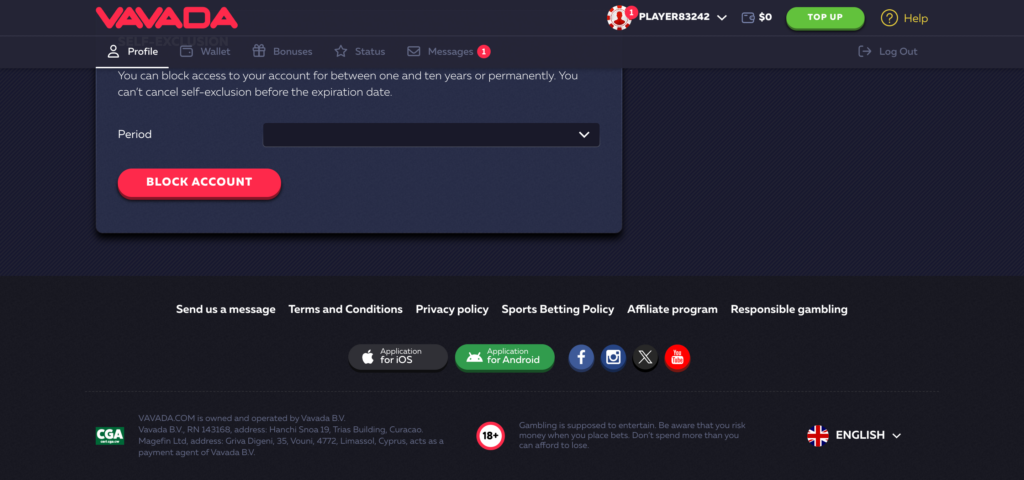 VAVADA footer