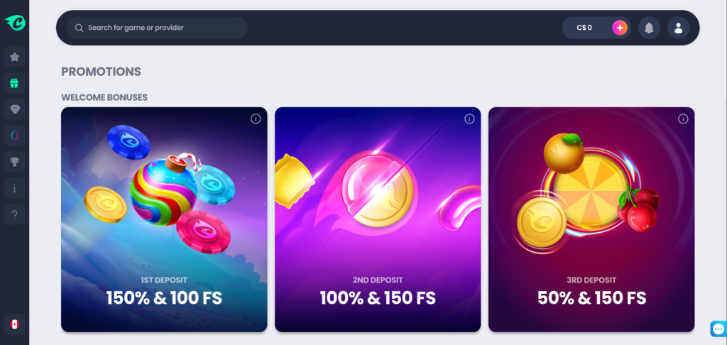 Crocoslots promotion as seen when testing