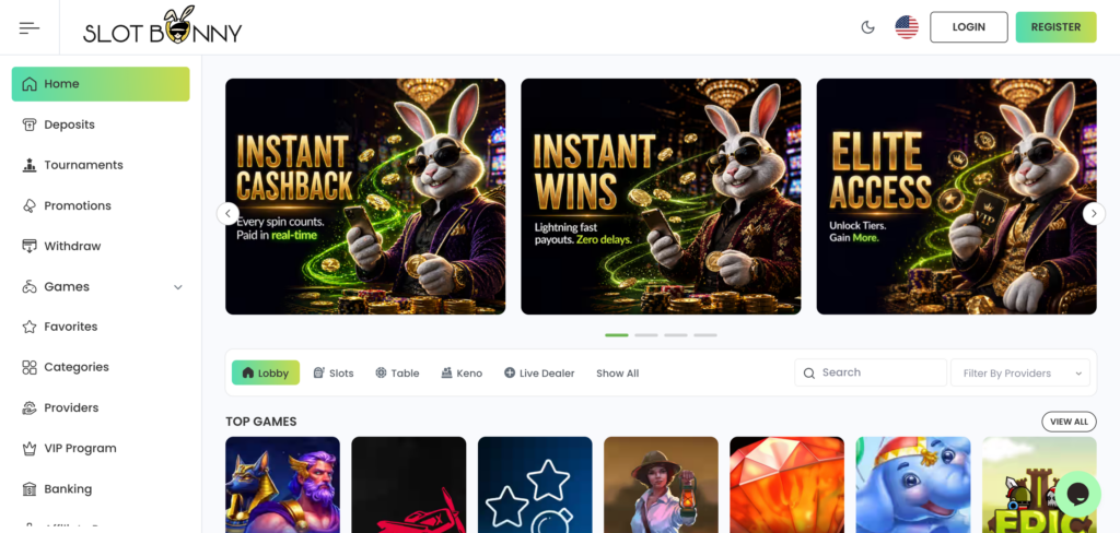 Slot Bunny home page