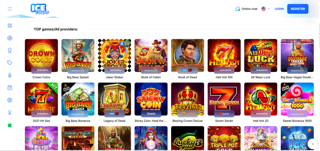 Ice Casino games as when testing