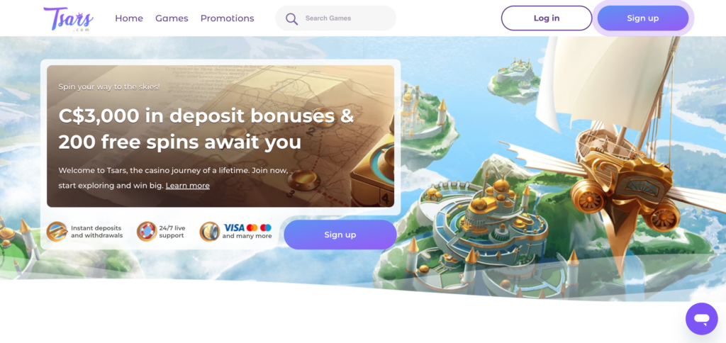 Tsars home page