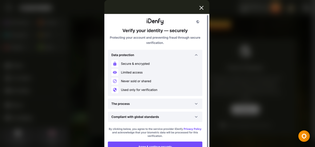 Cashwin Idenfy KYC