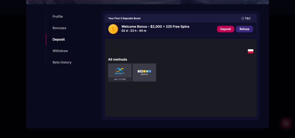 NV Casino deposit methods
